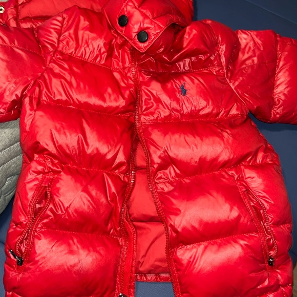 Ralph lauren red kids coat